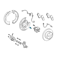 OEM 2015 Toyota Highlander Hub Assembly Bolt Diagram - 90105-14097