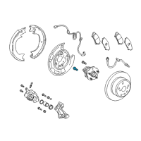 OEM Toyota Highlander Hub Assembly Bolt Diagram - 90105-14097