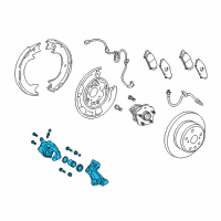 OEM 2015 Toyota Sienna Caliper Assembly Diagram - 47850-0E070