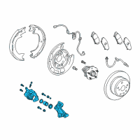 OEM 2018 Toyota Sienna Caliper Assembly Diagram - 47850-0E070