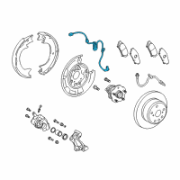 OEM 2015 Lexus RX450h Sensor, Speed, Rear LH Diagram - 89546-0E020