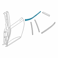 OEM 2019 BMW i3s Door Weatherstrip, Rear Right Diagram - 51-44-7-317-492