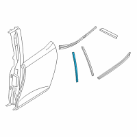 OEM 2016 BMW i3 Finisher B-Pillar, Outer Left Diagram - 51-35-7-453-369