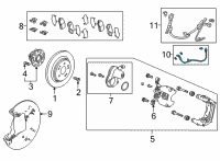 OEM 2022 Acura MDX HOSE SET, RR. BRAKE Diagram - 01466-TYA-A02