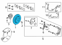 OEM Acura MDX Disk (17In, 11T Fnc) Diagram - 42510-TYA-A01