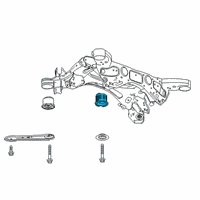 OEM 2017 GMC Acadia Suspension Crossmember Rear Mount Diagram - 23369018