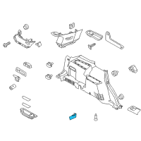 OEM Lincoln Compartment Lamp Diagram - 3W1Z-13A756-AA