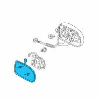 OEM 1994 Acura Legend Mirror Sub-Assembly, Passenger Side (R1400) Diagram - 76203-SP1-A02