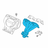 OEM 2010 Honda Element Manifold, Exhuast Diagram - 18100-PZD-A00