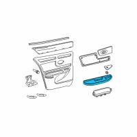 OEM 2003 Buick Century Armrest Asm-Rear Side Door <Use 1C5J*Gray Diagram - 10294104