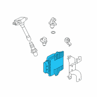 OEM 2021 Nissan Titan Blank Engine Control Module Diagram - 23703-9FT0A