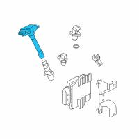 OEM 2017 Nissan Titan XD Ignition Coil Assembly Diagram - 22448-EZ31A