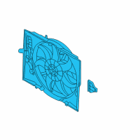 OEM 2008 BMW Alpina B7 Engine Cooling Fan Assembly Diagram - 17-42-7-972-142