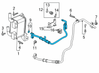 OEM Chevrolet Trailblazer Inlet Pipe Diagram - 24298411