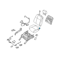 OEM 2017 Nissan Murano Pad Assy-Cushion, Front Seat Diagram - 87311-5AA0A