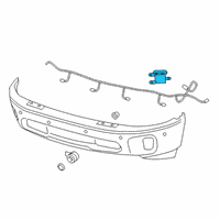 OEM 2019 Ram 3500 Park Assist Diagram - 68480723AA