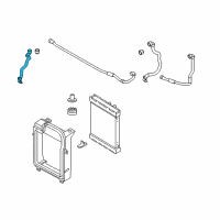 OEM 2008 BMW X6 Radiator Coolant Hose Diagram - 17-12-7-584-561