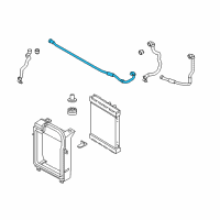 OEM 2012 BMW X5 Radiator Coolant Hose Diagram - 17-12-7-805-602