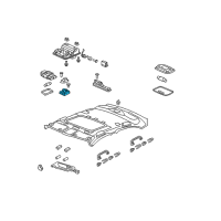 OEM Acura TSX Switch Assembly, Sunroof & Map Light (Gray) Diagram - 35830-SWA-A53ZH