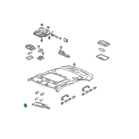 OEM 2012 Acura TL Holder Assembly, Sunvisor (Gray) Diagram - 88217-TA0-A02ZD