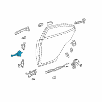 OEM Lexus IS350 Check Assy, Rear Door Diagram - 68630-53031