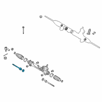 OEM 2005 Toyota RAV4 Drag Link Repair Kit Diagram - 4550342020