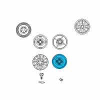 OEM 2002 Hyundai XG350 Wheel Cap Assembly Diagram - 52910-39900