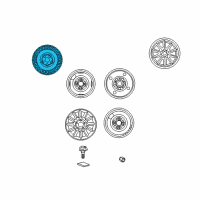 OEM 2002 Hyundai XG350 15 Inch Wheel Diagram - 52910-39500