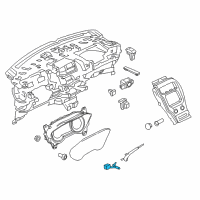 OEM 2022 Lincoln Nautilus Courtesy Lamp Diagram - FA1Z-14A318-D