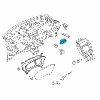 OEM 2016 Lincoln MKC Headlamp Switch Diagram - EJ7Z-11654-BA