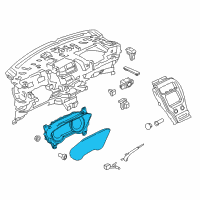 OEM 2016 Lincoln MKX Cluster Assembly Diagram - FA1Z-10849-AA