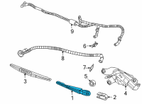 OEM Jeep Grand Cherokee L LIFTGATE WIPER Diagram - 68505553AA