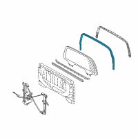 OEM Toyota Tundra Run Weatherstrip Diagram - 68275-0C020