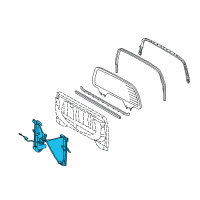 OEM 2005 Toyota Tundra Window Regulator Diagram - 69850-0C030