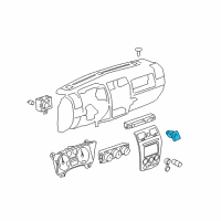 OEM 2010 Hummer H3 Switch, Hazard Warning Diagram - 15101469