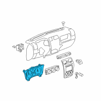 OEM Hummer H3T Instrument Panel Gage CLUSTER Diagram - 25946690