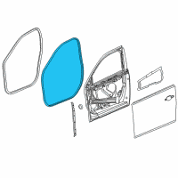 OEM 2018 Buick Regal TourX Door Weatherstrip Diagram - 39203329