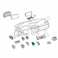 OEM 2020 Lexus RC F Switch Assembly, Luggage Diagram - 84840-53032