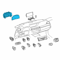 OEM Lexus Meter Assy, Combination Diagram - 83800-24E20