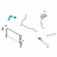 OEM Kia Soul Hose Assembly-RADAATOR, L Diagram - 25415K0000