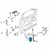 OEM 2020 Ford F-150 Latch Diagram - JL3Z-1521813-C