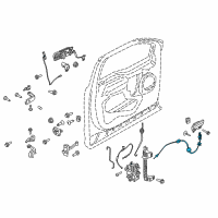 OEM 2017 Ford F-250 Super Duty Release Cable Diagram - HC3Z-15221A01-F