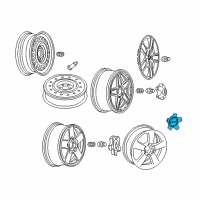 OEM Chevrolet Equinox Wheel Trim CAP Diagram - 9596226