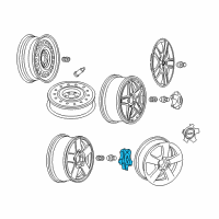 OEM Chevrolet Equinox Center Cap Diagram - 9595557