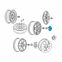 OEM Chevrolet Equinox Center Cap Diagram - 9595558