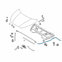 OEM Hyundai Tucson Cable Assembly-Hood Latch Release Diagram - 81190-2S000