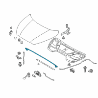 OEM 2010 Hyundai Tucson Weatherstrip-Hood Diagram - 86430-2S000
