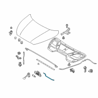 OEM 2010 Hyundai Tucson Cable Assembly-Hood Latch Release Diagram - 81190-2S100