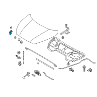 OEM 2011 Hyundai Tucson Switch Assembly-Hood Diagram - 93880-2S000