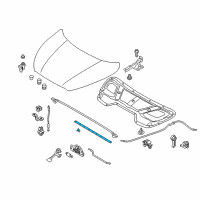 OEM 2015 Hyundai Tucson Strip Assembly-Hood Seal Diagram - 86435-2S000